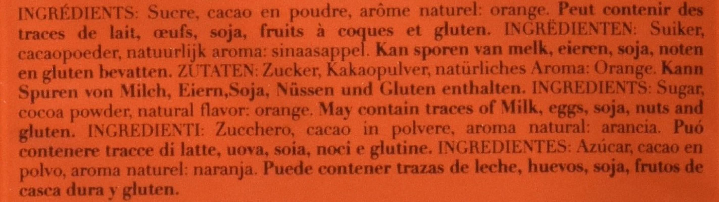 Chocolat à boire saveur orange Café Tasse 20 sachets, 1 paquet (1 X 400 G) Cacao et Chocolat Chaud Naty Shop