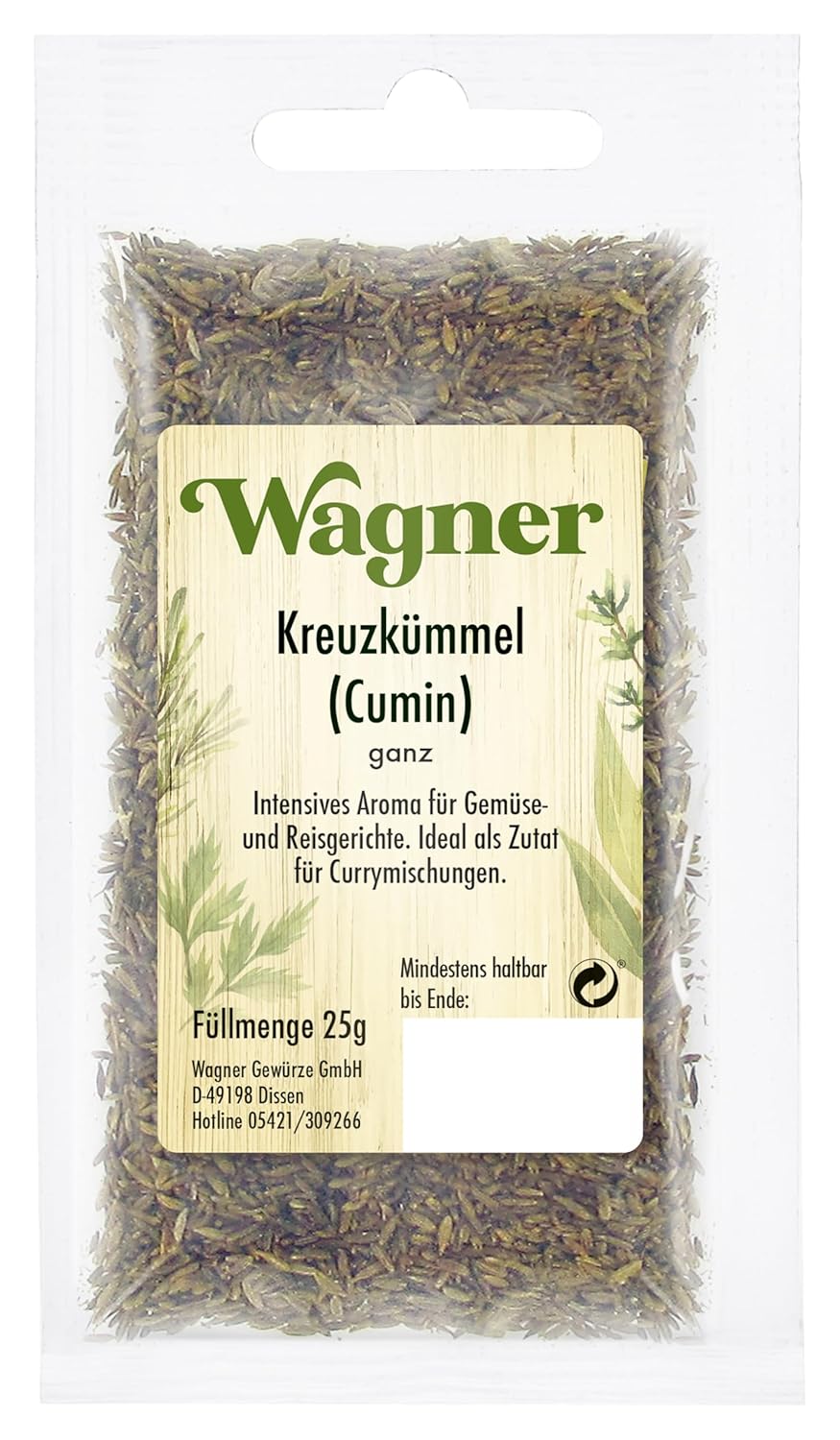 Wagner, Cumin Entier 25 g - Qualité Allemande
