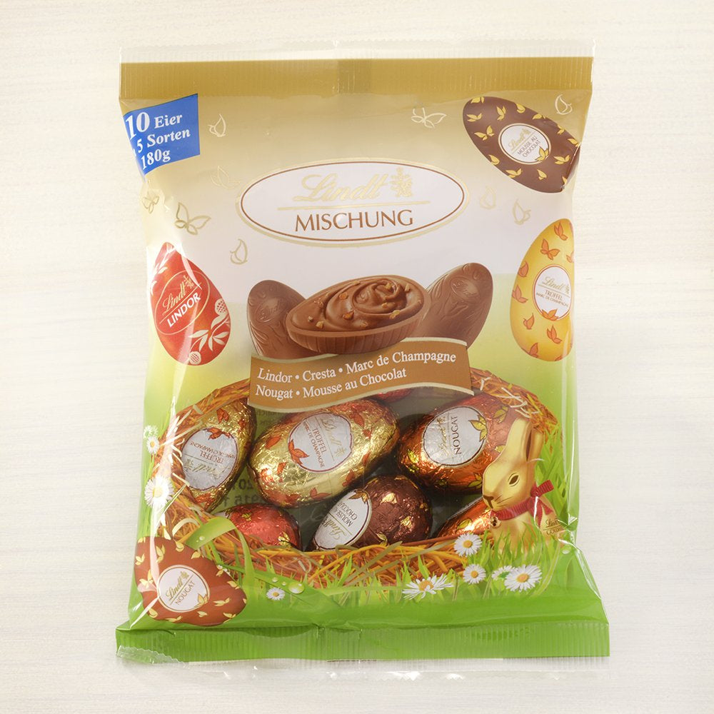 Mélange spécial chocolat | 2x180g | Oeufs au lait entier en cinq variétés avec et sans alcool (Oeufs Marc de Champagne et truffes au chocolat | 3 x 90 g)
