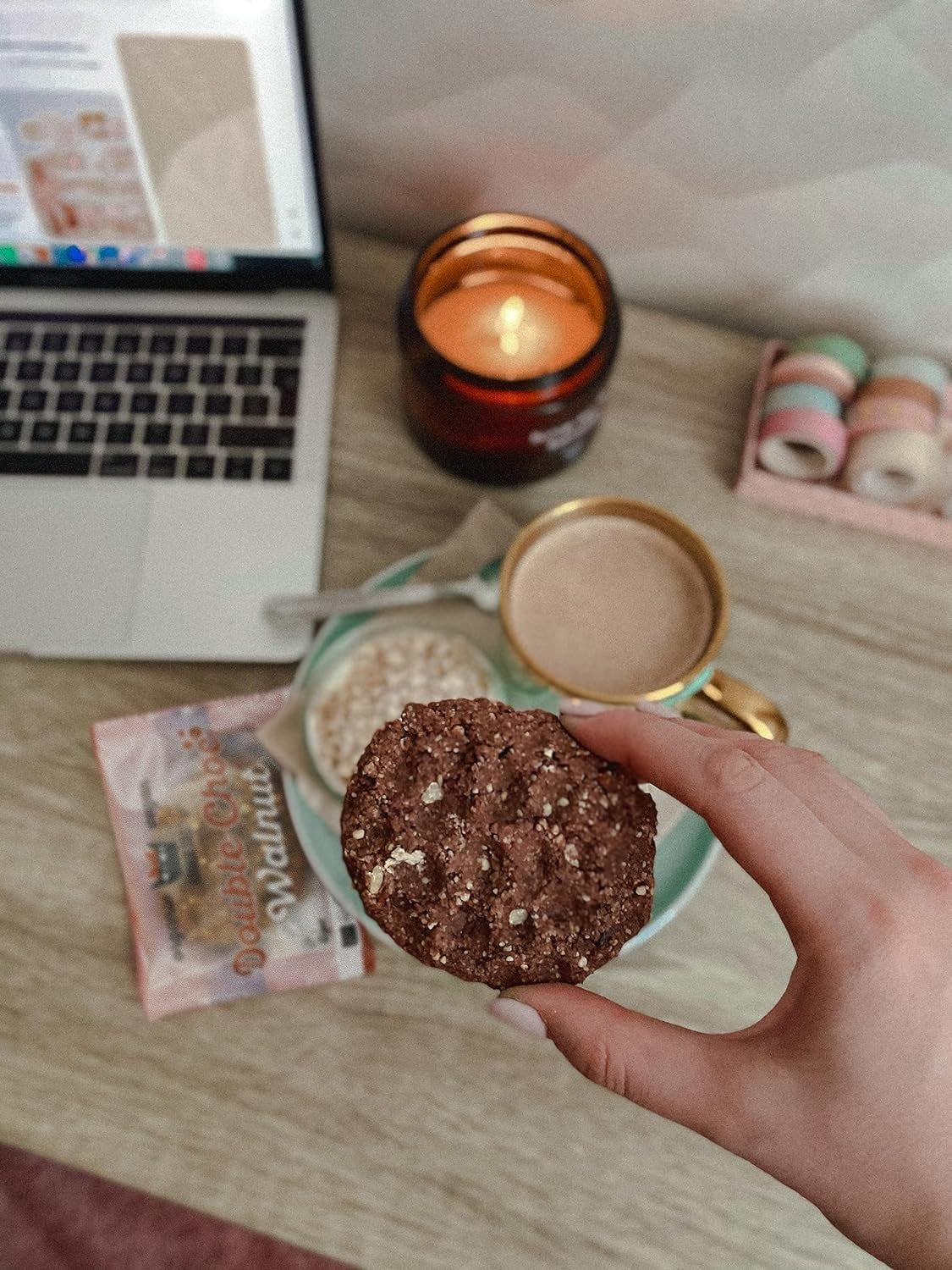 Chocolat double noix - Biscuits végétaliens, sans gluten, sans soja, noix de cajou et avoine biologiques - 12 x 50 g Multi Pack (Pack de 2)