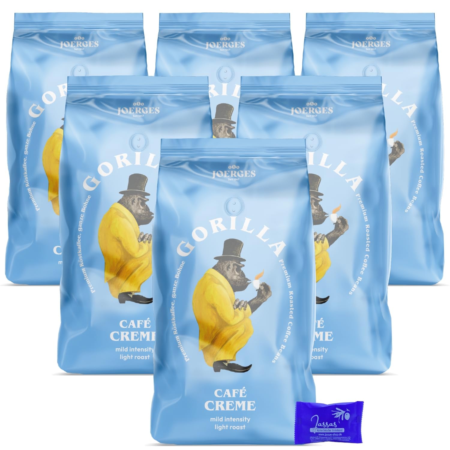 Gorilla Café Crème 6x 1000g Produits de pâtisserie Joerges + Jassas | Café Gorille | Crème Gorilla Café
