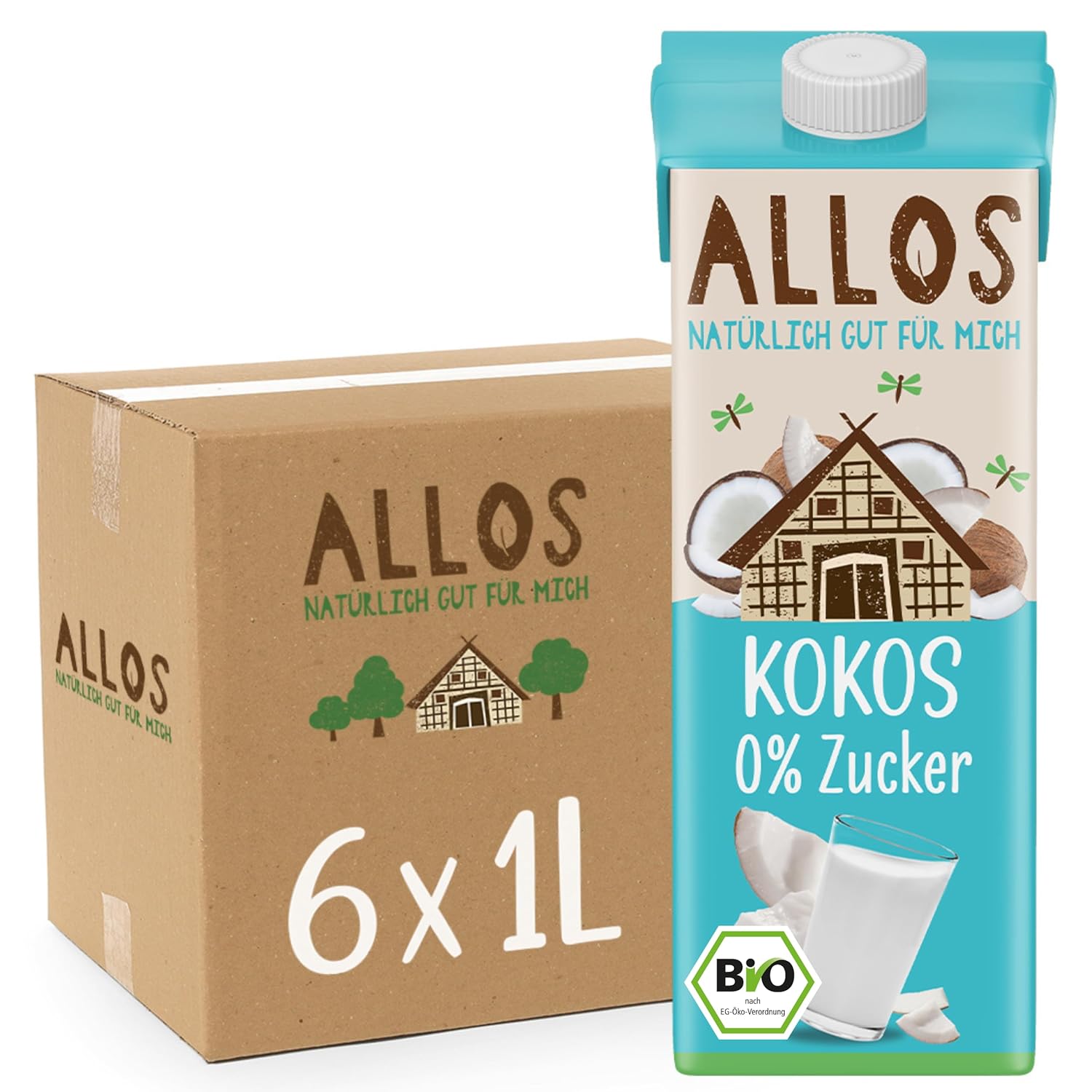 Allos Mandeldrink Sans Sucre Mandel Natur Vegan Lactose 1L