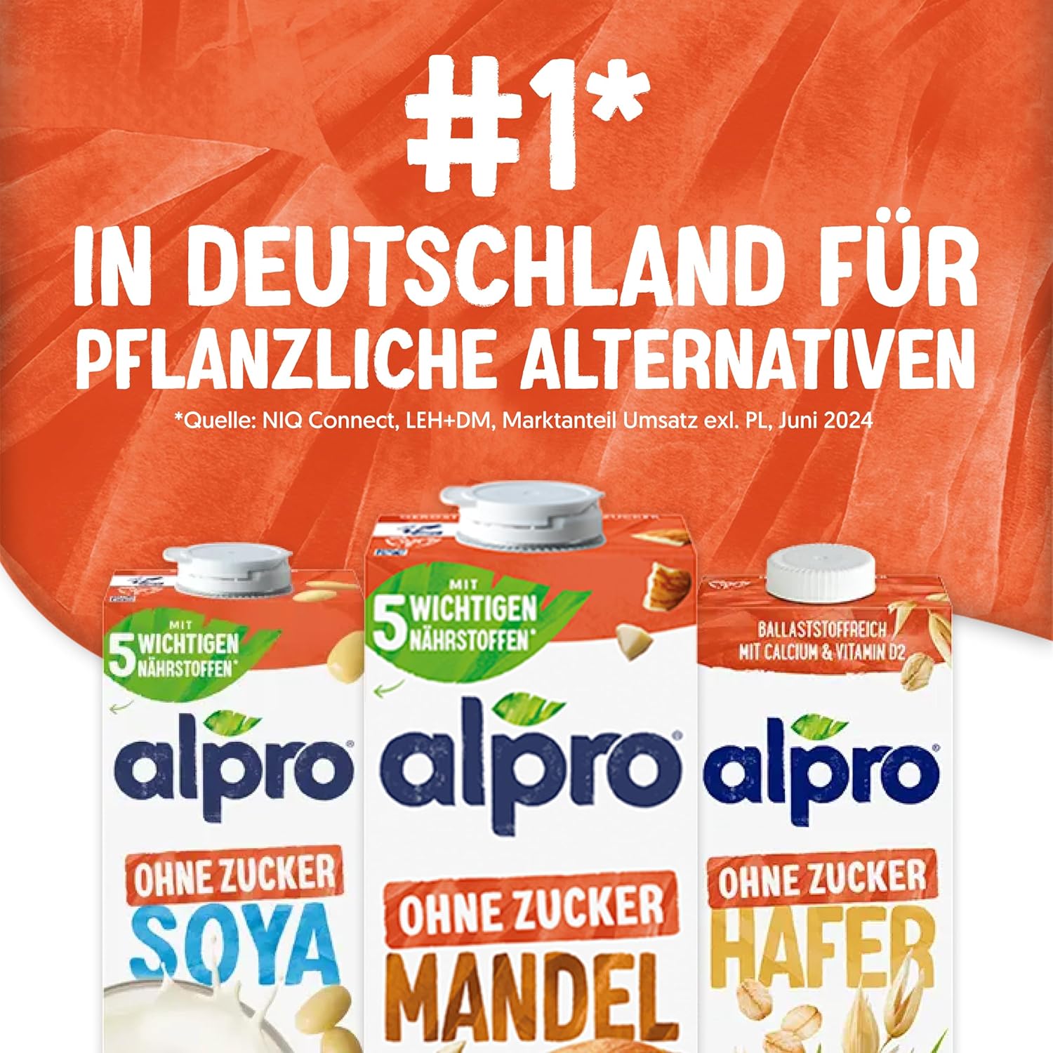 Alpro Mandeldrink Sans Sucre - Source De Calcium Et De Vitamines
