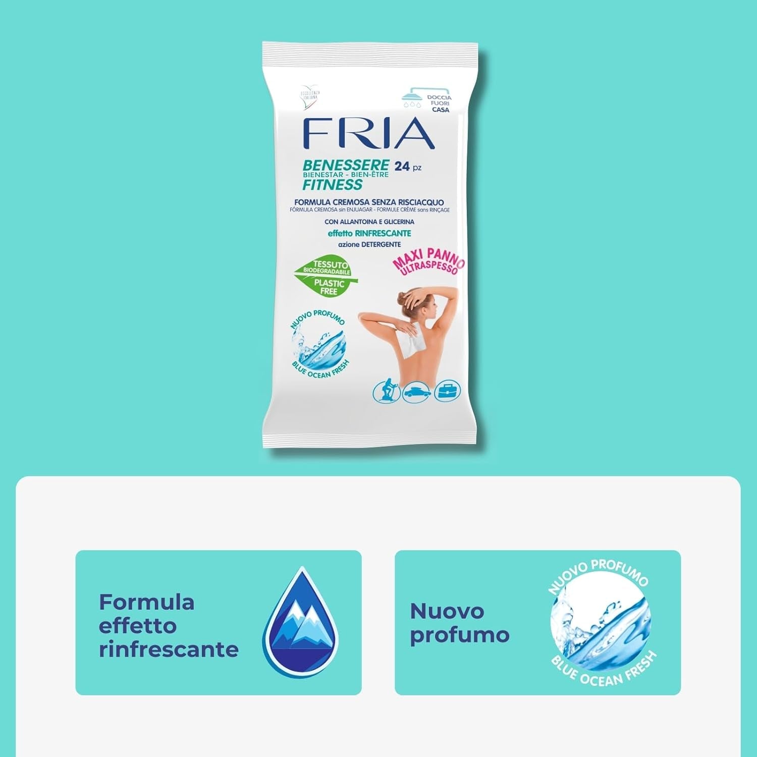 Lingettes pour le bien-être du corps 24 pièces