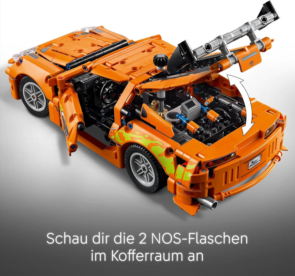 LEGO Technic Fast and Furious Toyota Supra MK4 - Jeu de voiture - Avec moteur à 6 cylindres et porte-clés - Ensemble de modèles pour jeunes et filles à partir de 9 ans - Idée cadeau pour le anniversaire 42204