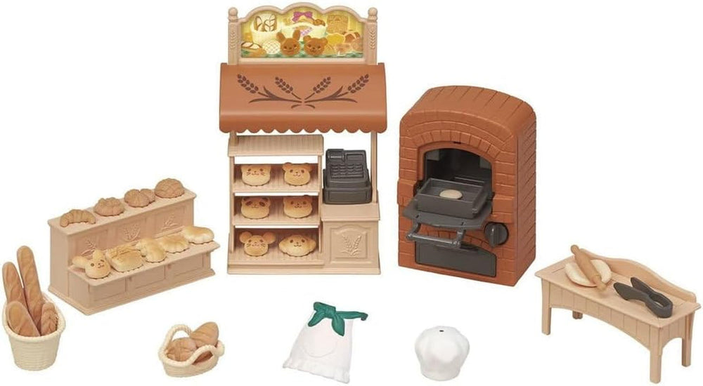 Sylvanian Families 5536 Set brutărie pentru casa de pornire - Casa de păpuși Playset Casute de papusi Naty Shop