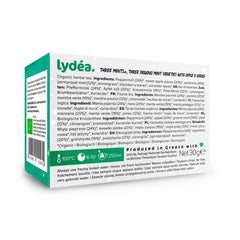Lydea Three Mints+ Tisane biologique avec trois assortiments de menthe, pomme et herbes, 60 pyramides, lot de 3 [3 x 20 pyramides]