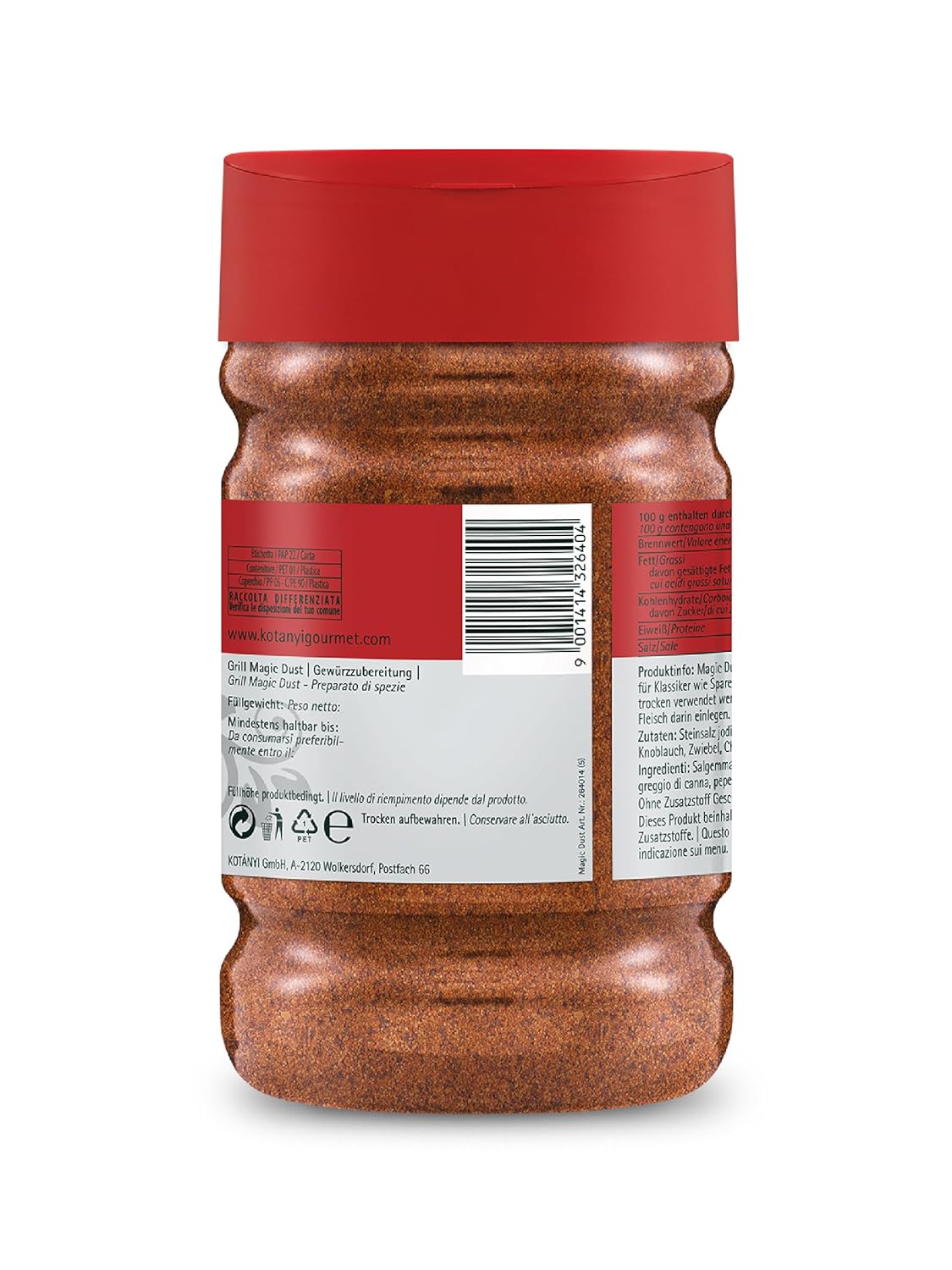 Assaisonnement pour grillades Kotányi Magic Dust Grill - Saveur parfaite