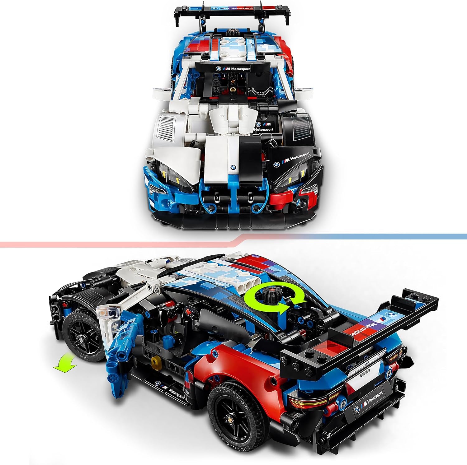 LEGO Technic BMW M4 GT3 EVO Race Car - Modellbausatz mit V6-Motor, Steering & Open Doors - Cadeau de jeu pour les garçons de 11 ans et jeunes fans de sport automobile - 42226