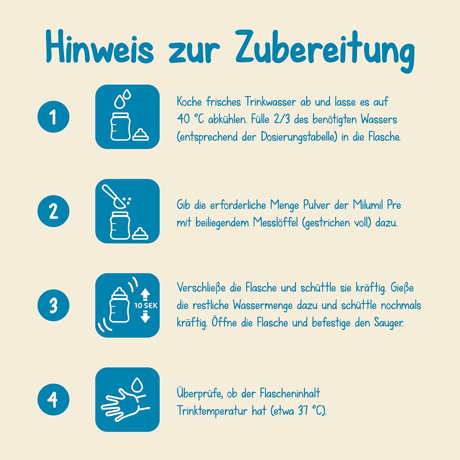 Milupa Milumil Pre, Lait en poudre pour bébés - Avec nutriments importants et sans huile de palme - 800 g Naty Shop