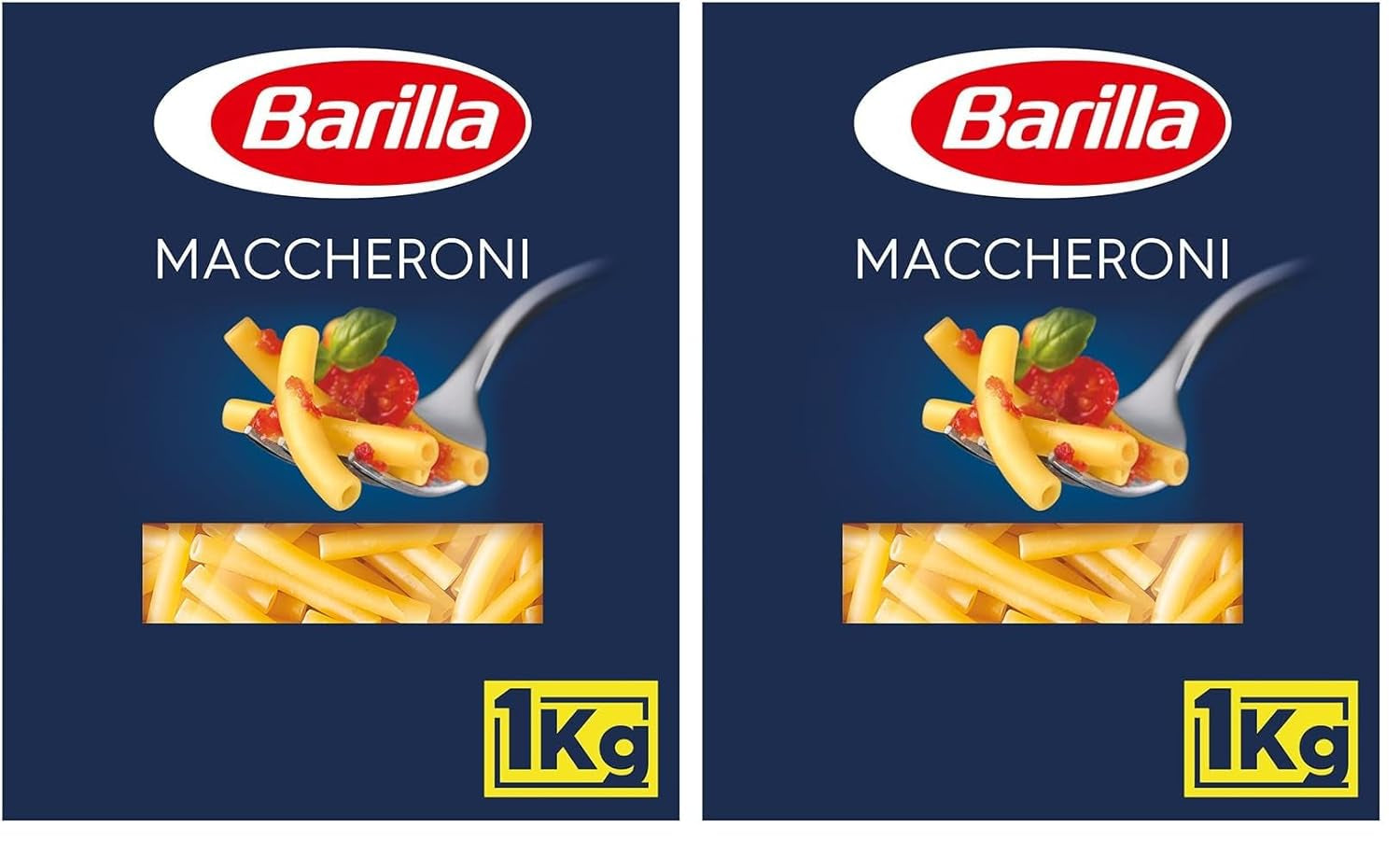 Pâtes de blé dur Barilla Maccheroni n. 44 – Paquet de 1 (1x1kg)