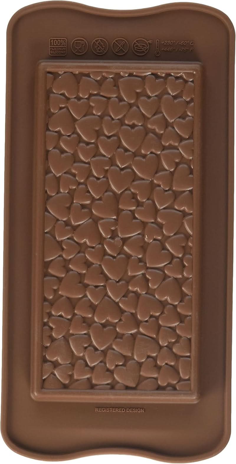 Forma Silicon Tablete Silikomart Love 15.5 x 7.7 x H 0.9 cm, 85 ml, 1 cavitate (SCG38) Bucatarie Naty Shop