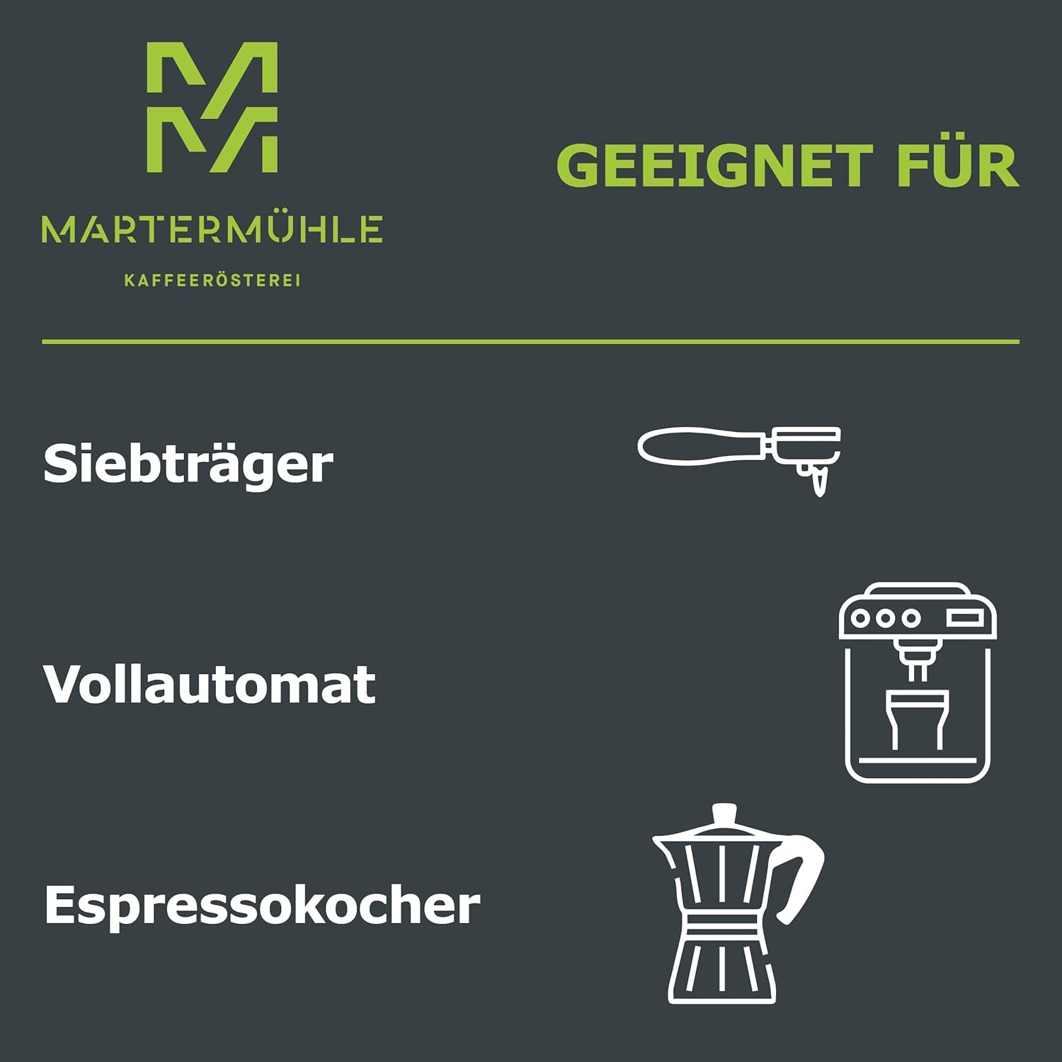 Martermühle Mexiko Bio Espressobohnen entkoffeiniert 1kg mittelkräftig I Arabica I Saveur : Nougat, Zartbitterschokolade I Ganze Bio Espresso-Bohnen schonend geröstet, säurearm