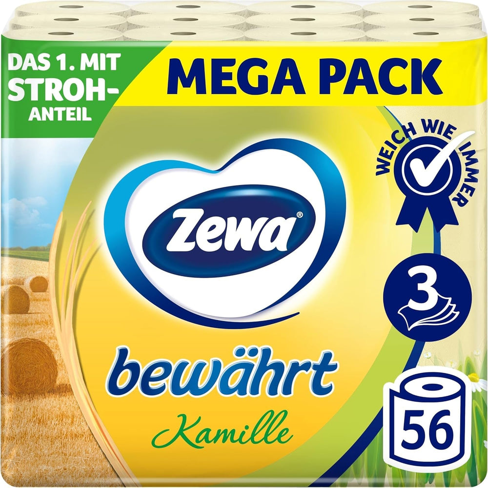 Zewa Proven Camomille Papier toilette avec paille 7X 8Rolls
