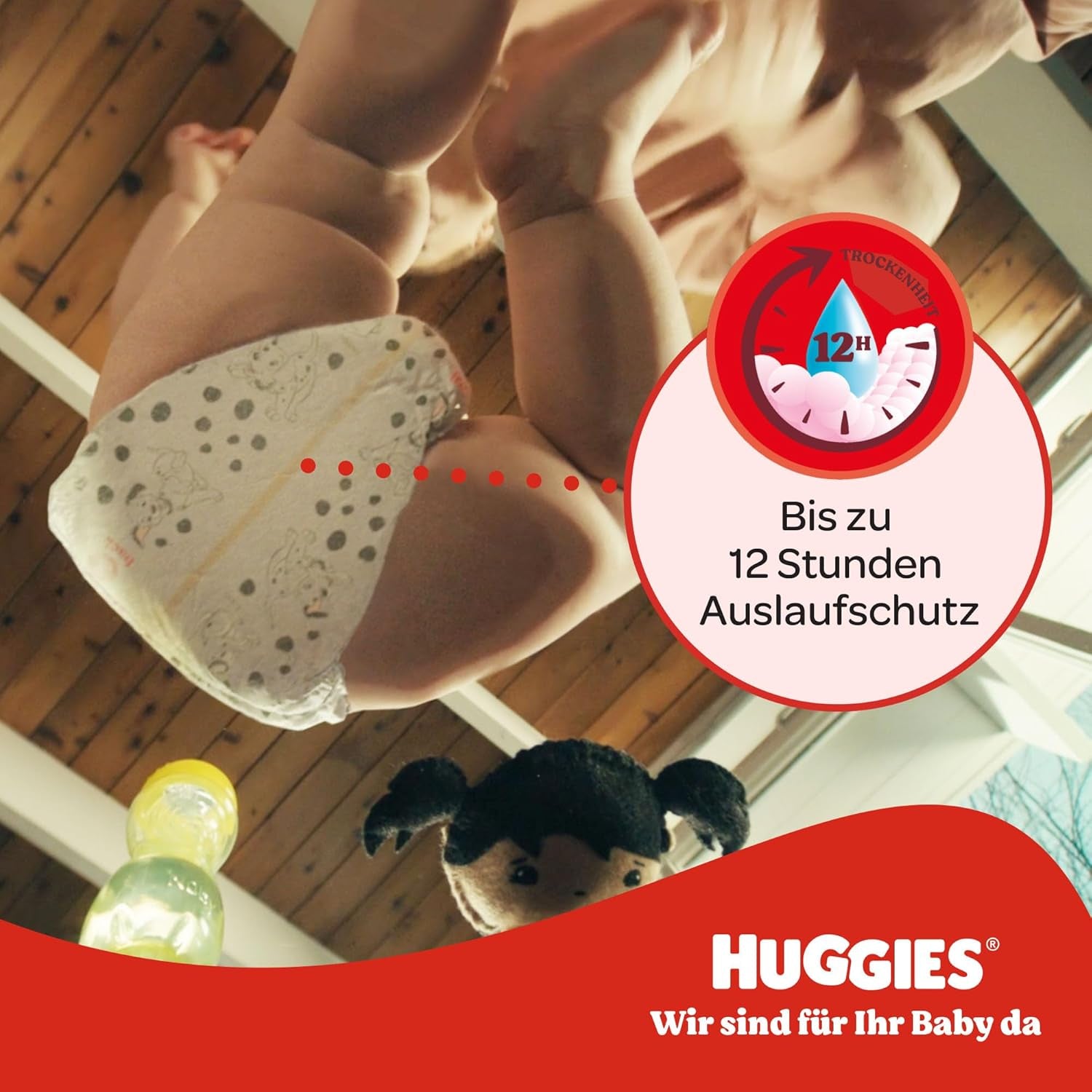 Huggies Little Movers Disney Pantalon, taille 4, 120 pièces (4 x 30), boîte mensuelle