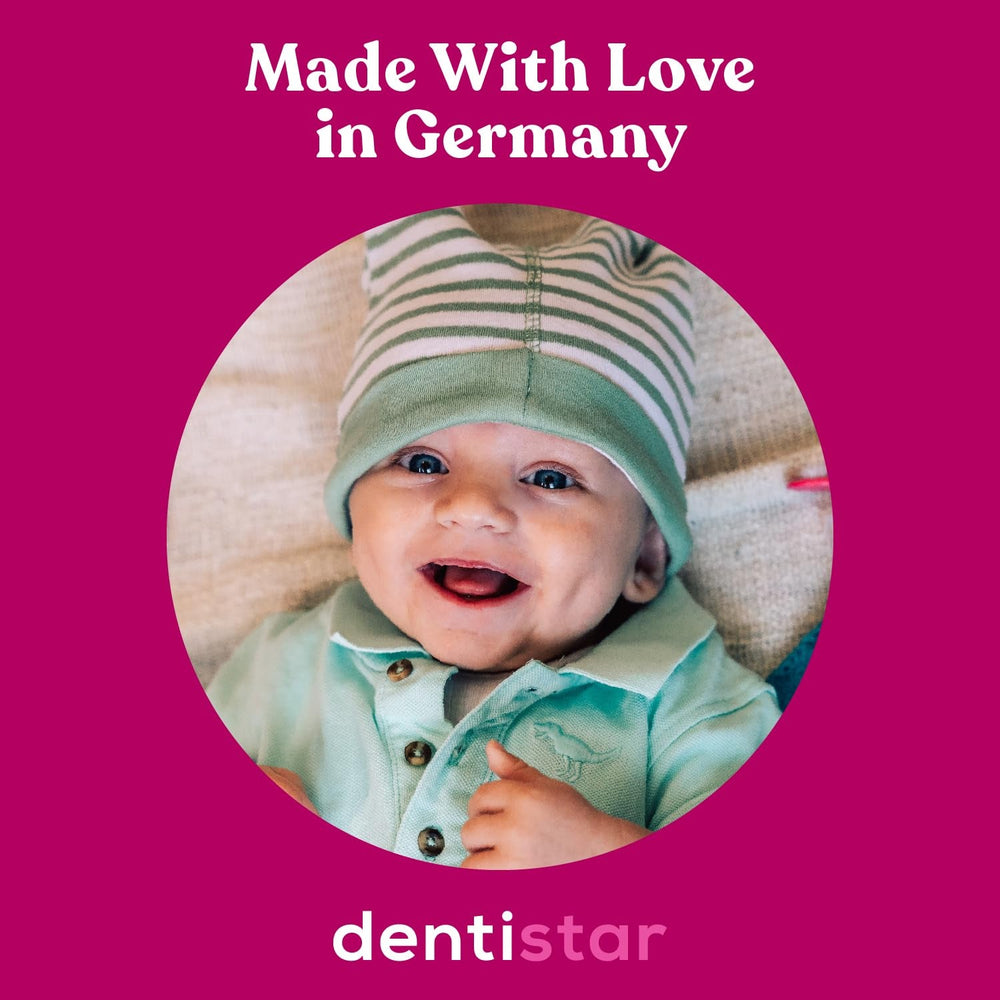 Lot de 3 sucettes dentaires de nuit en silicone - Taille 3 à partir de 14 mois - Sucettes qui brillent dans le noir de qualité dentaire - Sans BPA - Fabriquées en Allemagne - Lune, Jaune