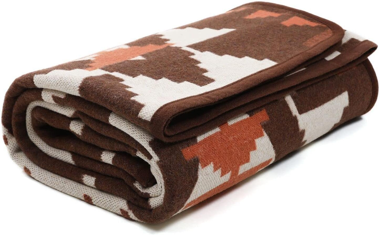 ACUSHLA 200,7 x 160 cm, 1,7 kg, couverture, couverture en laine, couverture de voyage chaude, couverture tricotée, couvertures décoratives pour canapé, chaise, canapé, lit, salon, camping, convient à toutes les saisons Ww203 Lits et couvertures Beuche den ACUSHLA-Store Marron indien 150 x 200 cm