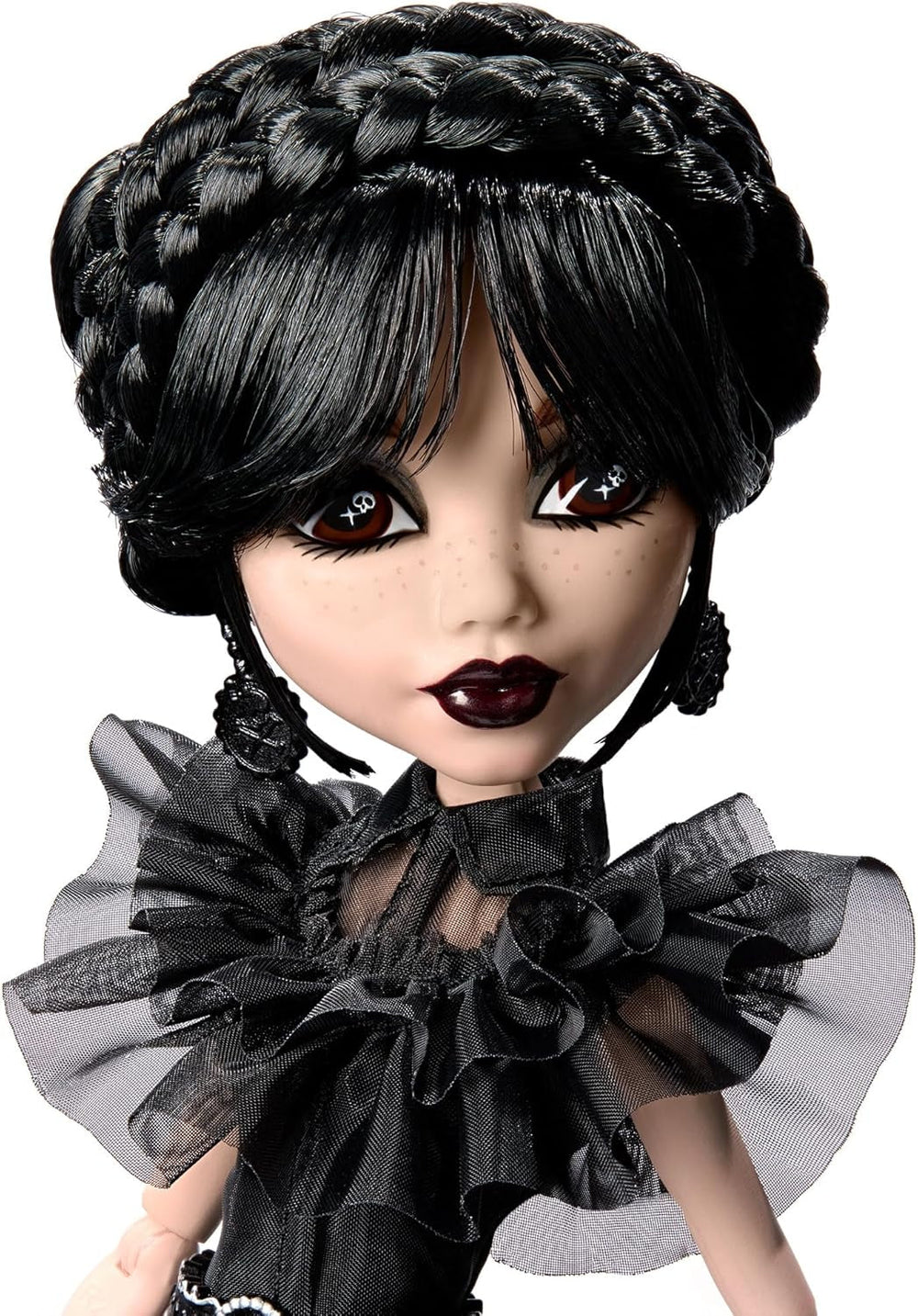 Poupée Monster High Wednesday, figurine de collection Rave'N Wednesday en robe noire inspirée de la scène de danse gothique, accessoires haut de gamme et support de poupée, HXJ03 Naty Shop Dolls