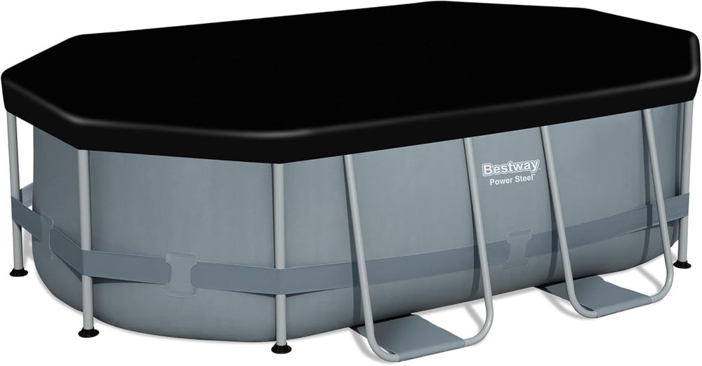 Bâche PVC Bestway 305 x 184 cm, noire, ovale
