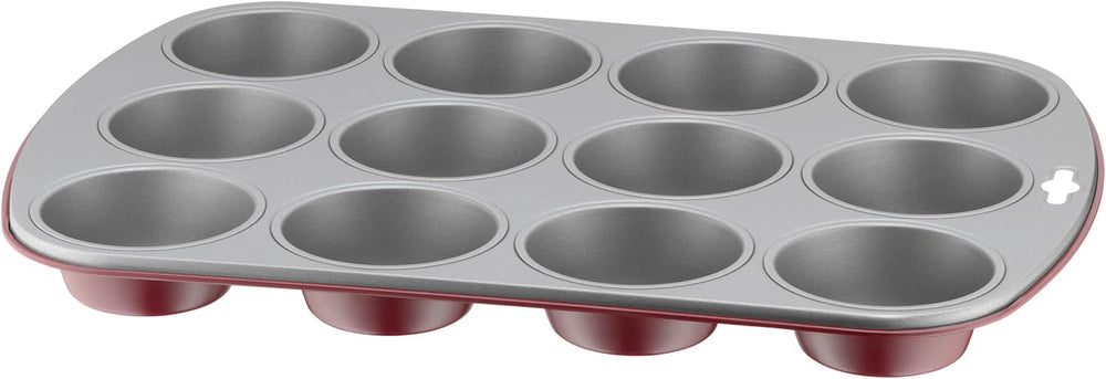 Original Kaiser Classic plus Moule à muffins pour 12 muffins, Moule à muffins blanc 38 x 27 cm, Antihaftbeschichte, Standardgröße, Cupcake Formen, Muffin Backform, Rot Moules et plaques à pâtisserie Naty Shop Rot