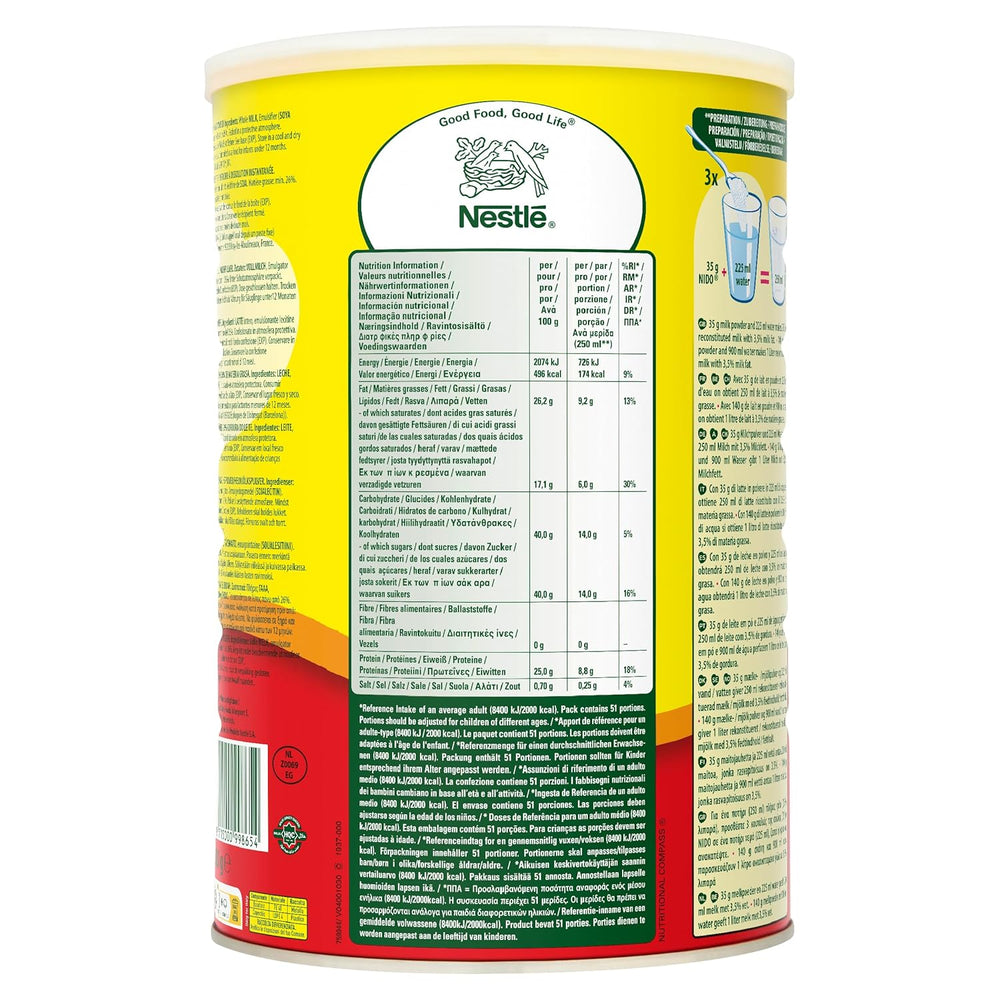 Poudre de lait instantanée, substitut pour le lait frais, pour le thé et le café, dose de 1,8 kg