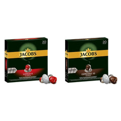 Capsules de café Lungo Classico, intensité 6 sur 12, 10 x 20 tasses & Capsules de café Espresso Intenso, intensité 10 sur 12, 200 capsules compatibles Nespresso®*, 10 x 20 tasses