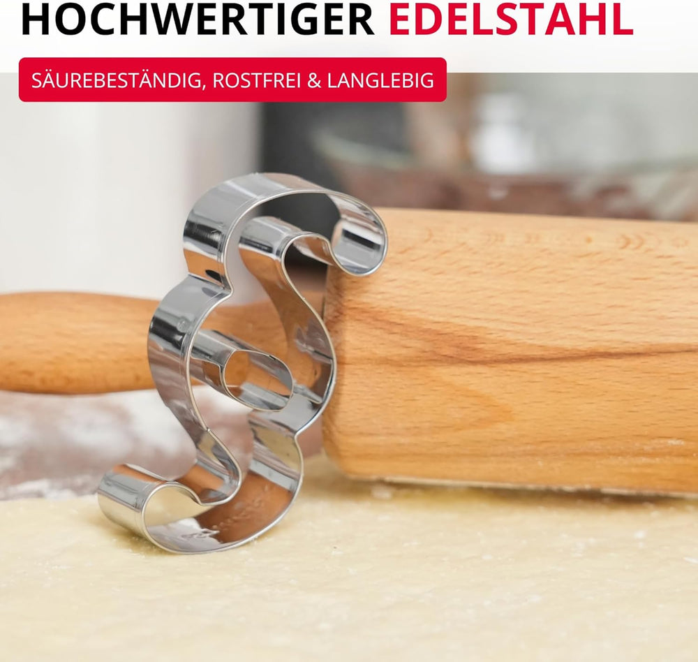 Westmark Emporte-pièce en forme de paragraphe – Emporte-pièces en acier inoxydable pour avocats et professionnels du droit – Forme précise pour pâte, fromage, légumes et décorations de fête, 8 cm