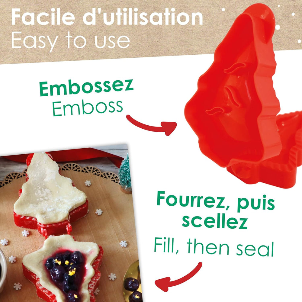 ScrapCooking – Emporte-pièce Sapin de Noël – Emporte-pièce de Noël pour pâtes farcies – Pâtisserie, Cuisine – Emporte-pièce – Strudel Empanadas – Pâtes aux Myrtilles – 2154