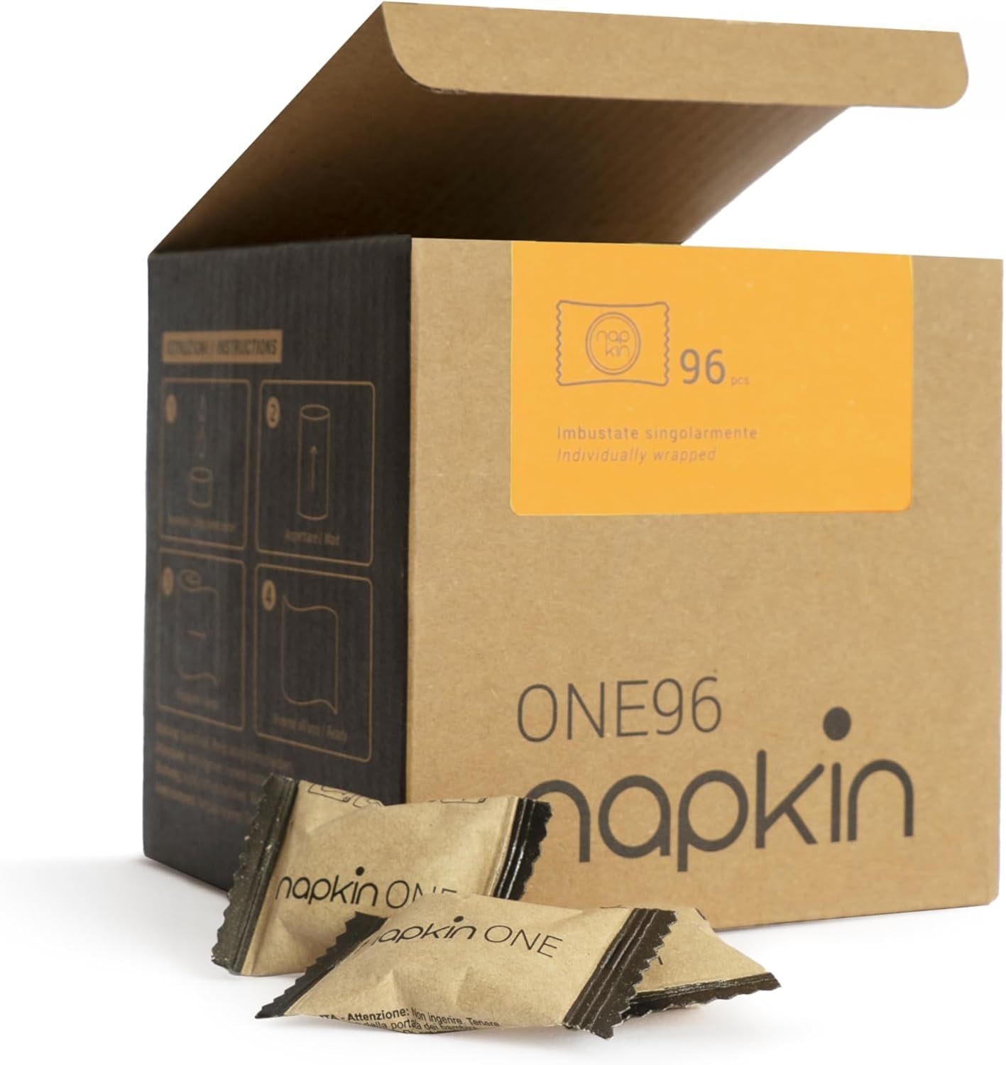 CREHO ONE 96 Lingettes nettoyantes compressées