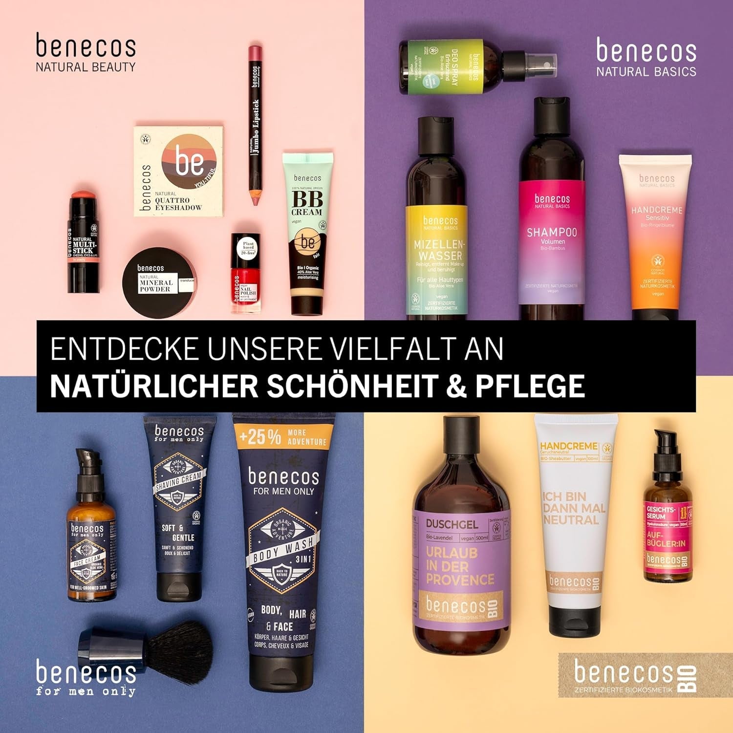 Oja vegană Benecos 20-Free, nuanță de prună dulce - ojă pe bază de plante - uscare rapidă și de lungă durată - permeabilă la apă - îmbogățită cu biotină - 5ml