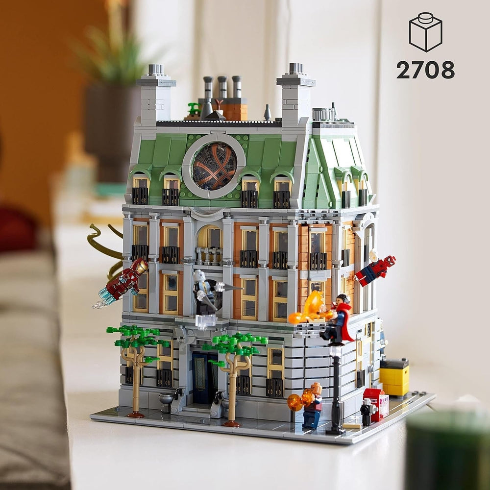 LEGO Marvel Sanctum Sanctorum - Ensemble de construction modulaire à 3 étages avec figurines de Docteur Strange et Iron Man Avengers : Endgame Toy House Fan à collectionner Décoration de grande pièce 76218 Jeux de construction Besuche den LEGO-Store