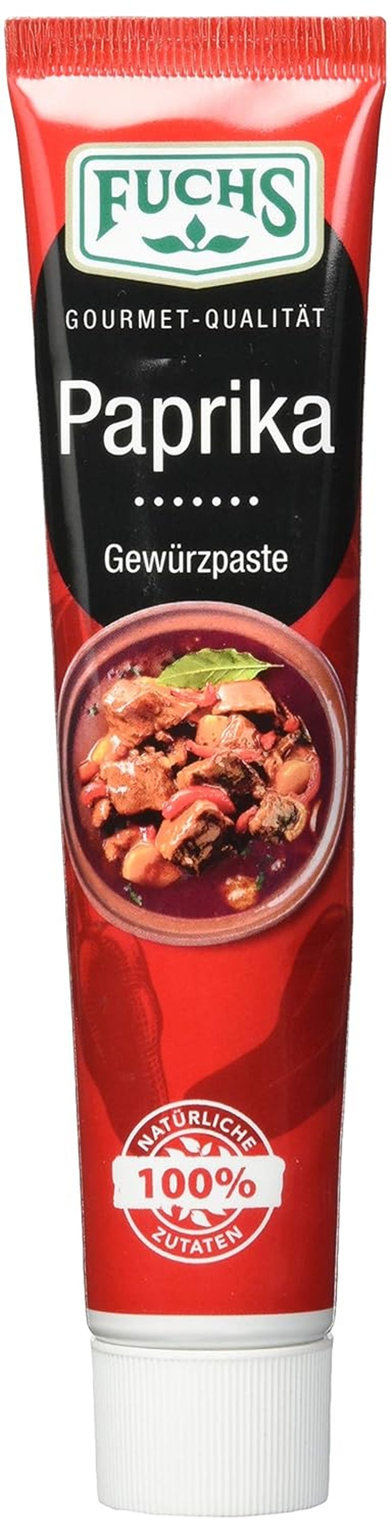 Fuchs Gewürze – Paprika Gewürzpaste, vollmundig piquantes Aroma, Paste zum Würzen von Soßen, Fleisch-Gerichten oder Suppen jeglicher Länder-Küchen, 60 g