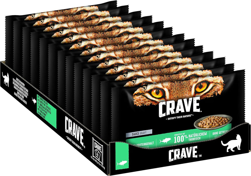CRAVE Katze Portionsbeutel Sauce Multipack au Thon 13 x 4x85g