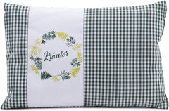Gözze - Oreiller parfumé aux herbes, remplissage de mélange d'herbes 200G, housse 100% coton, 30 X 20 cm - Plaid Vert Naty Shop Oreillers Standard Plaid Vert