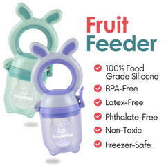 Tétine Pour Bébé/Tétine à Fruit/Tetine Grignoteuse Bebe/Tétine D'alimentation Pour Bébé - Toy de Dentition Pour Bébé, Sans BPA (Pack de 2)