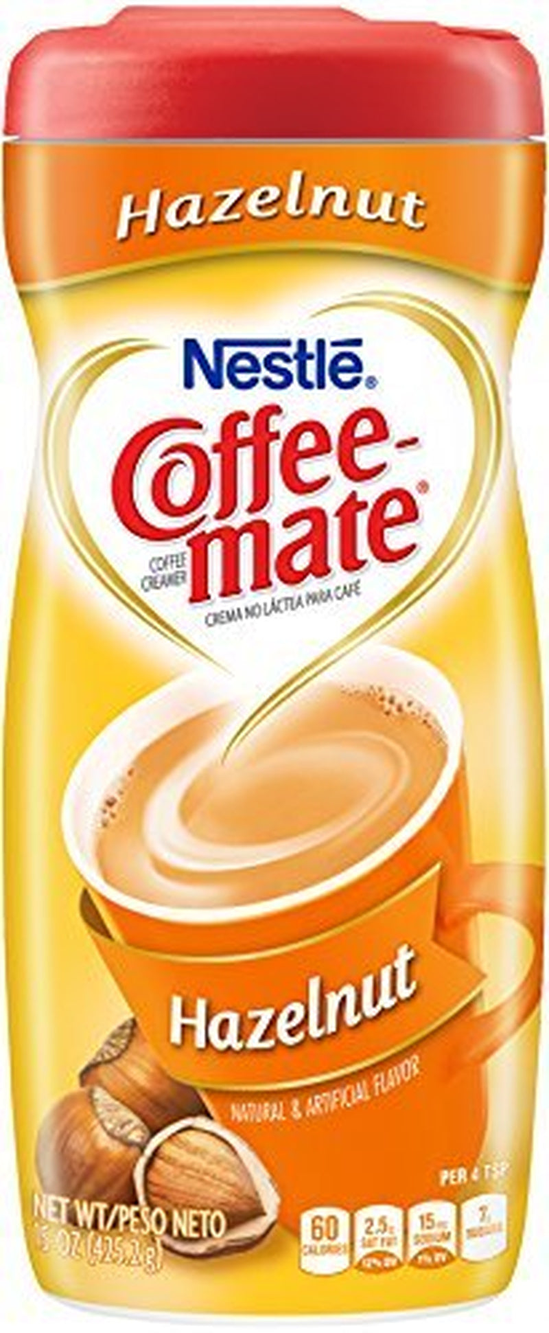Coffee-Mate Crème à café en poudre de noisette, paquets de 15 onces (paquet de 6) par Coffee-mate [Foods]