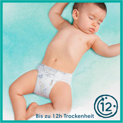 Couches Pampers pour bébé, taille 2 (4-8 kg), Harmony, boîte demi-lune, protection douce de la peau et ingrédients à base de plantes, 240 unités