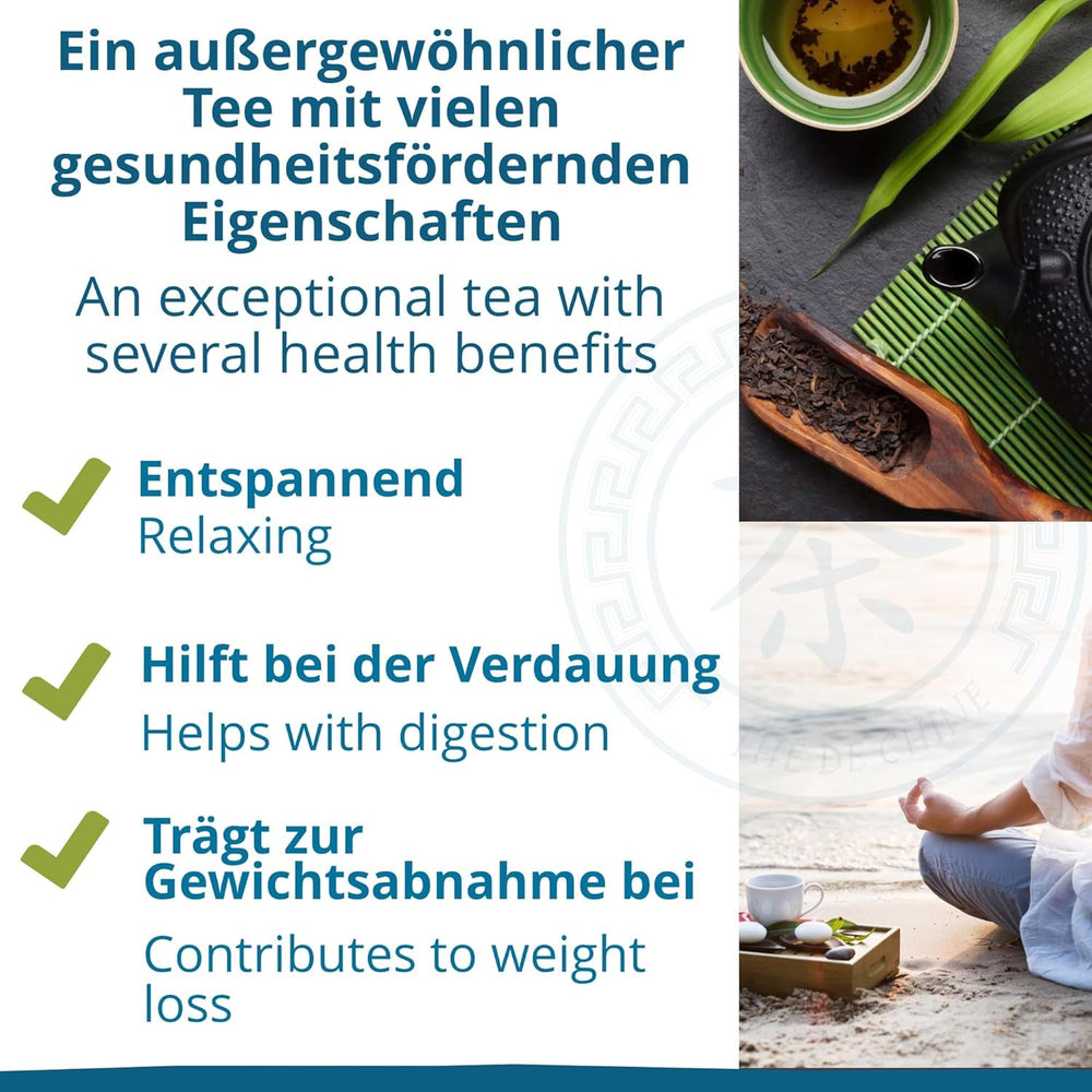 Khla - Thé Oolong Bio 100 G - Thé Bleu - Thé Naturel en Vrac - Thé Asiatique Biologique - En Vrac et Coupé - Tisane et Infusé - Origine Chine