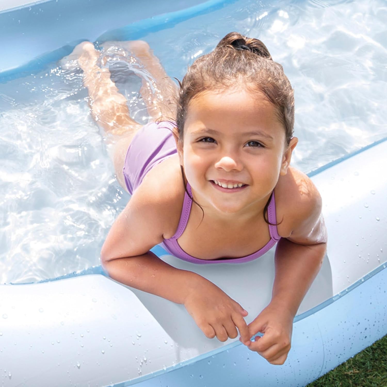 Piscine Rectangulaire Intex - Piscine Enfant Hors Sol - Piscine Enfant - 166 x 100 cm x 25 cm - À partir de 2 ans