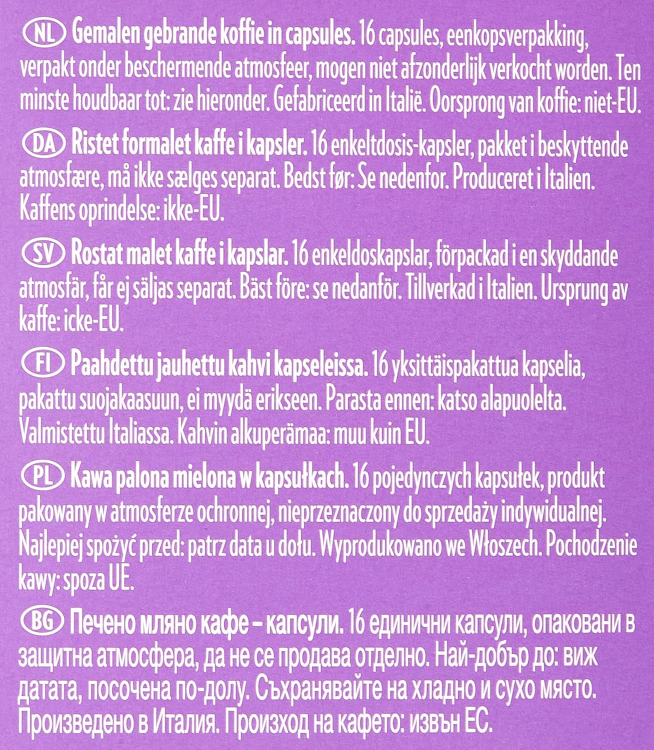 Lavazza A Modo Mio Espresso Soave, 1 x 16 capsules (1 x 112 g)