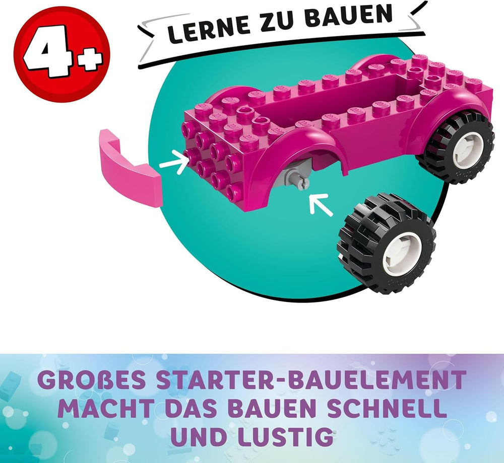 LEGO 4+ La maison de poupée de Gabby La salle de fête de Gabby, ensemble de jeu disco avec toboggan et figurines d'animaux pour un jeu de rôle créatif, cadeau pour filles et garçons à partir de 4 ans 10797 Jeux de construction Besuche den LEGO-Store