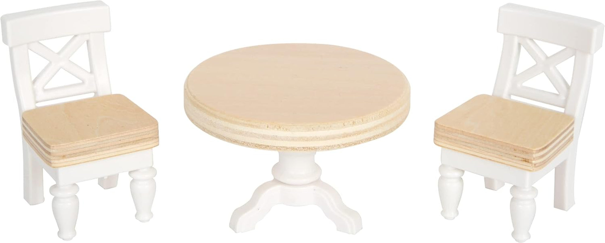 Small Foot Maison de poupée en bois à 3 étages avec façade ouverte et 12 meubles pour 3 ans et plus 11802 Blanc Gris