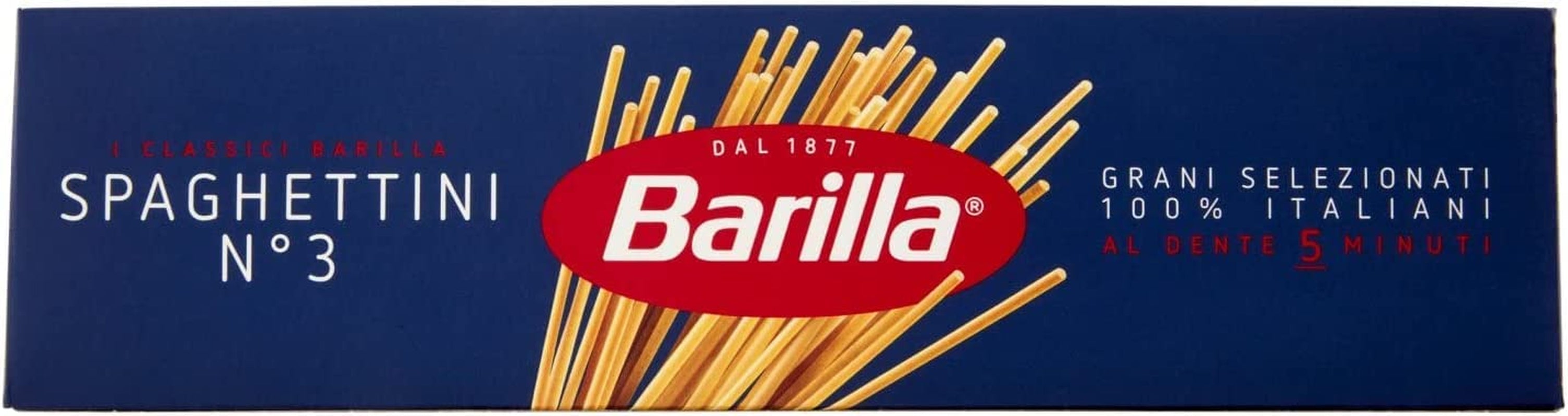 Barilla Pasta Klassische Spaghetti n.5 aus Hartweizen de haute qualité immergé al dente, (1 x 500 g), geschmacklos