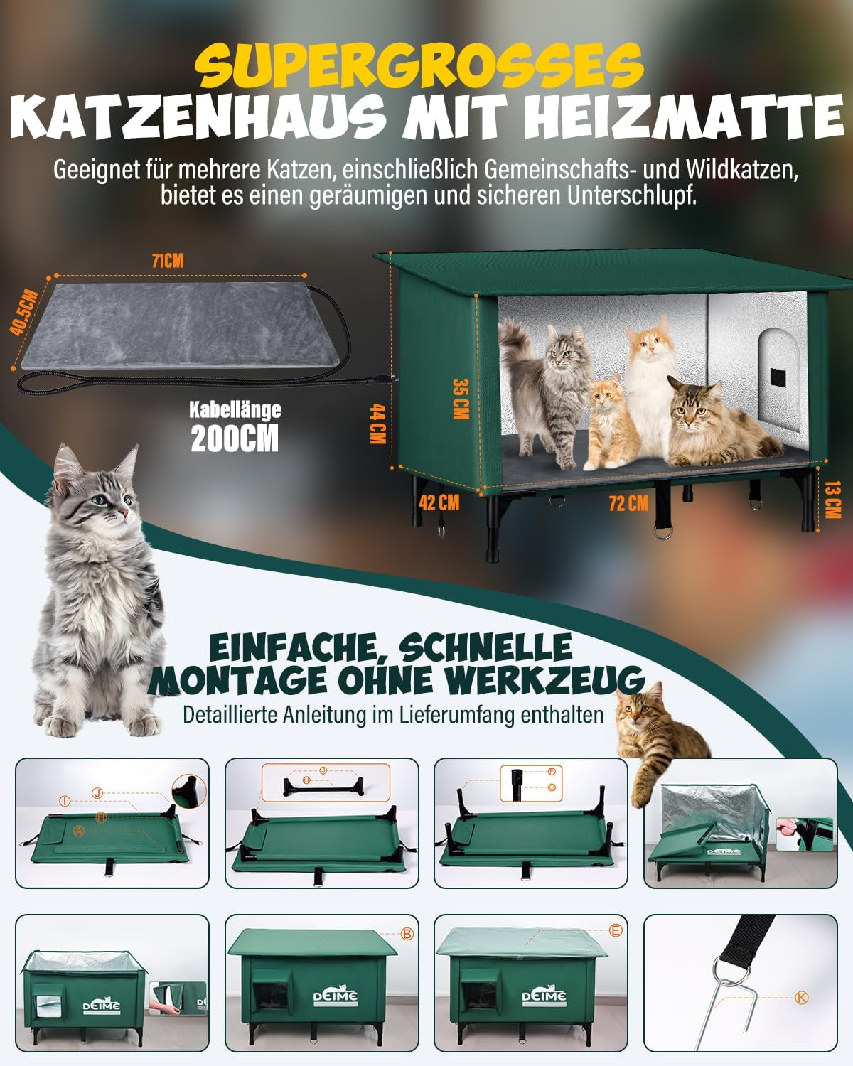 Couvertures et meubles, Animaux, Grottes et maisons, Chats, Lits pour chats, Chats - lits, matelas