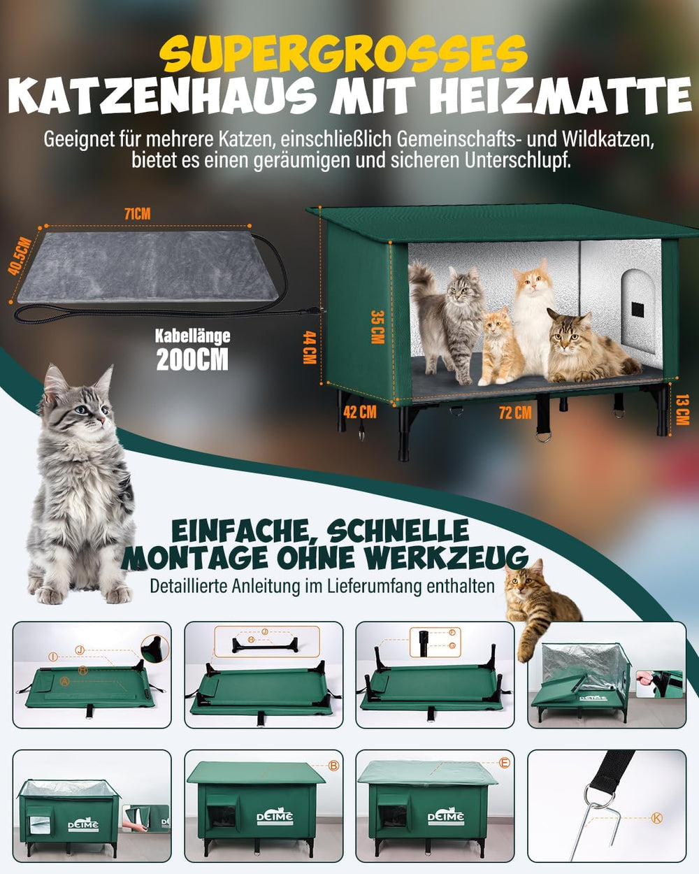 Couvertures et meubles, Animaux, Grottes et maisons, Chats, Lits pour chats, Chats - lits, matelas