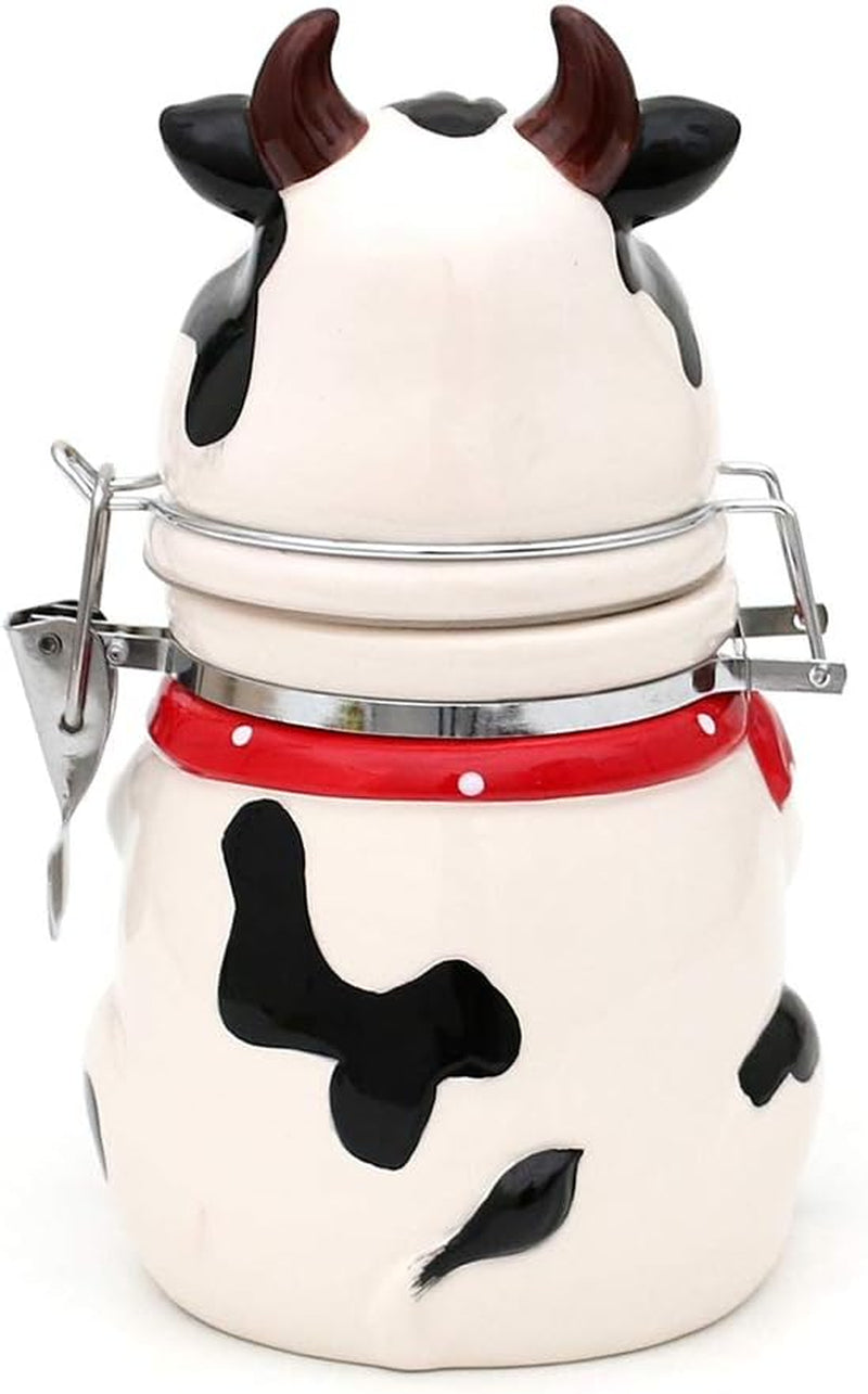 Boîte de rangement en céramique pour vache Dekohelden24, env. 12 x 11 x 20,5 cm, 20 boîtes de conservation alimentaire Naty Shop