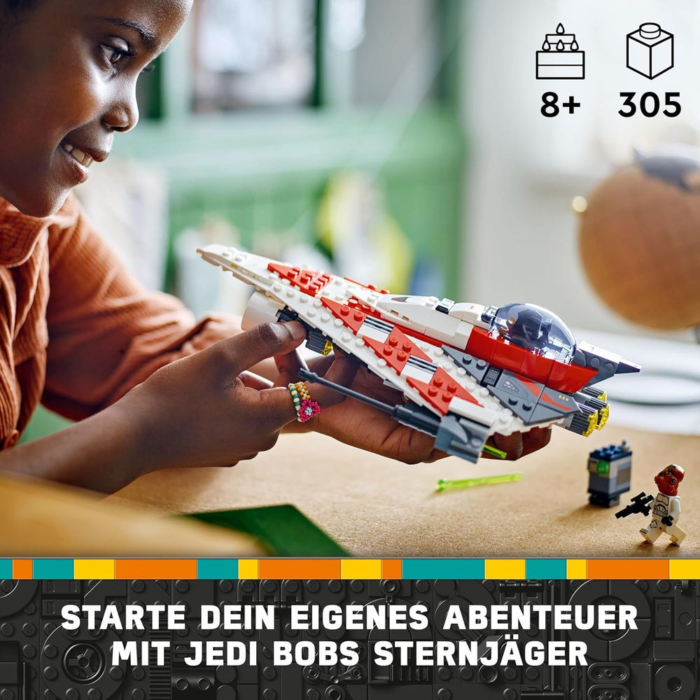 LEGO Star Wars Jedi Bobs Sternjäger, Bauspielzeug, Spielzeug-Sternenschiff Steinen, beliebter Charakter, Geburtstagsgeschenk für Jungen, Mädchen und alle Fans ab 8 Jahren 75388