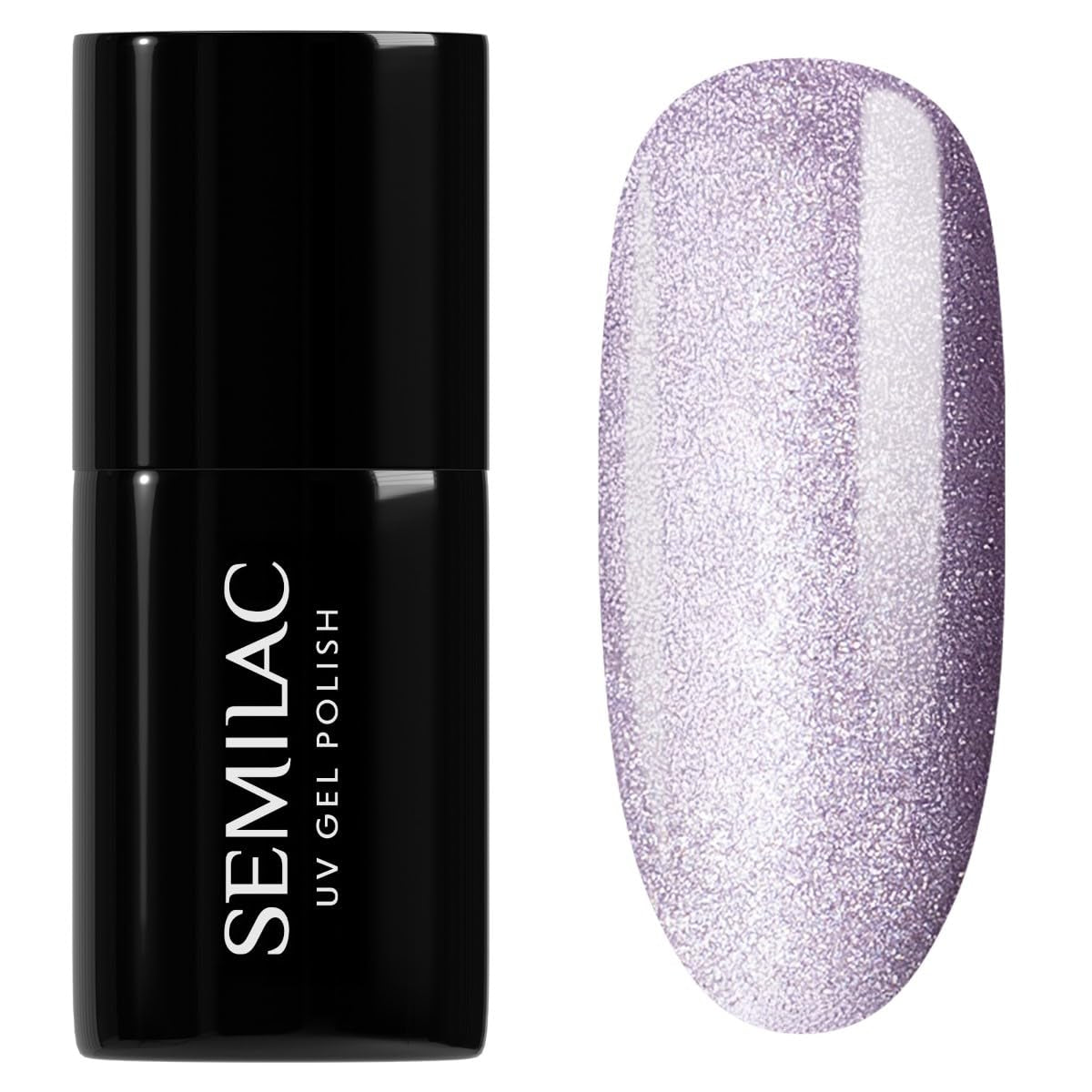 Semilac Vernis à Ongles UV 664 Lilas Brillant 7 ml - Effet Oeil de Chat, Reflets Uniques avec Outil Magnétique - Collection Gloss Gala