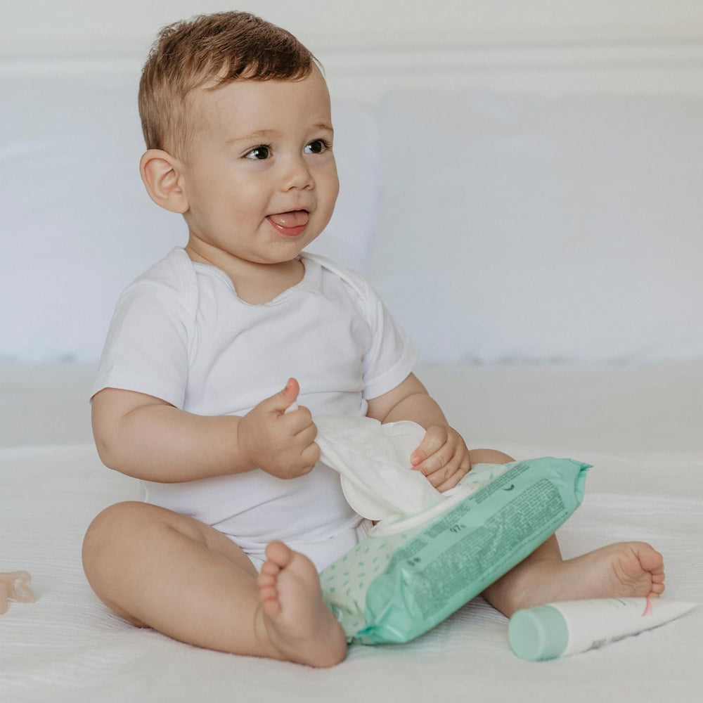 Suavinex 14 Pack de 60 lingettes humides pour bébé (840 lingettes au total), hydratantes, adaptées aux peaux atopiques, 95% d'ingrédients naturels