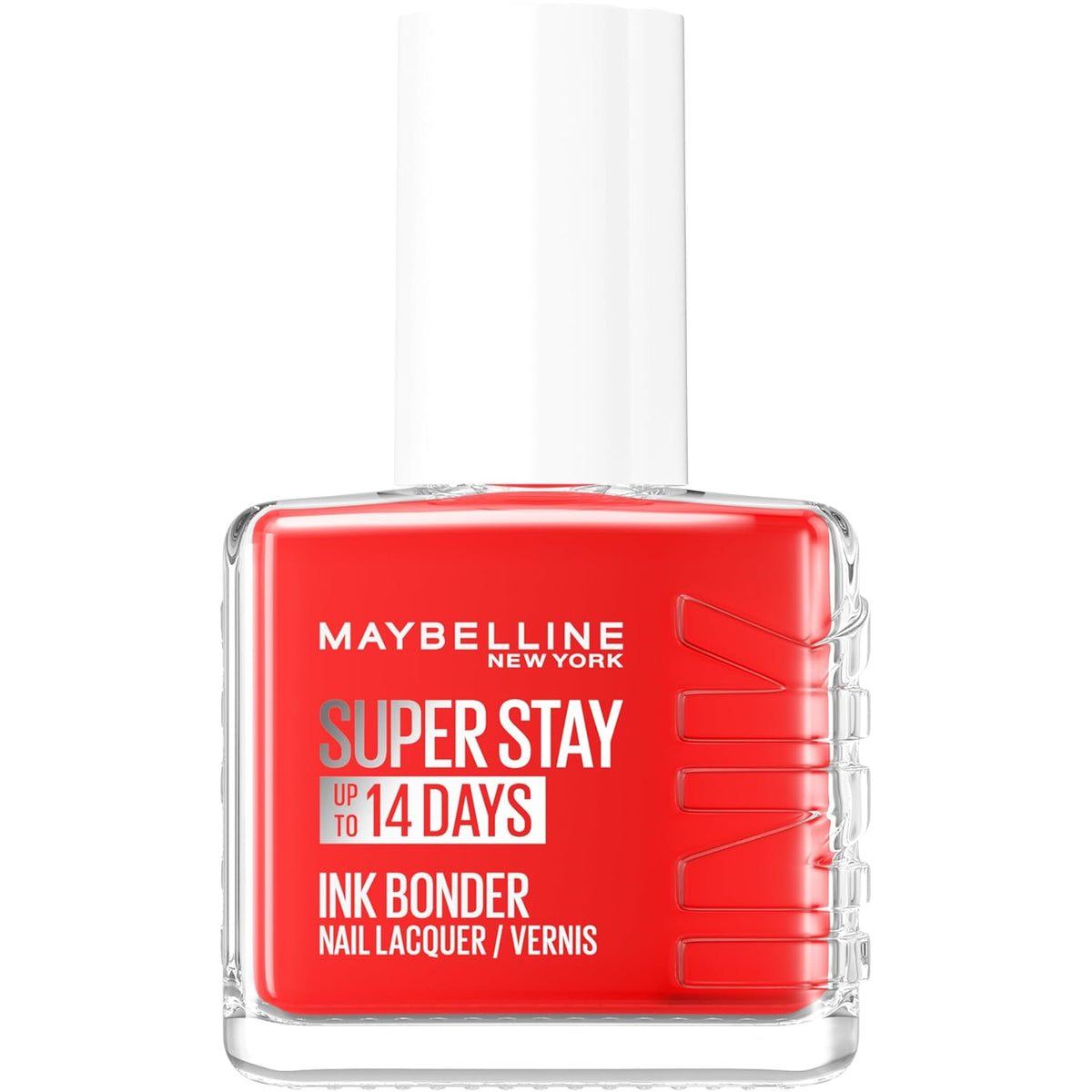 Maybelline New York - Vernis à ongles colorés longue tenue - Couleurs intenses et pigmentées - Renforce les ongles abîmés - Superstay Ink Bonder - Teinte : Blood Orange 493 - 12 ml